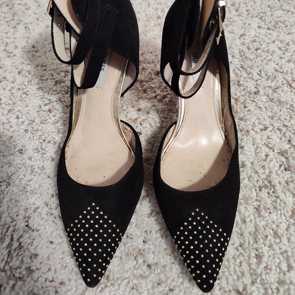 Guess High Heels Women's Dress Pump Studded - Black - Size 8
